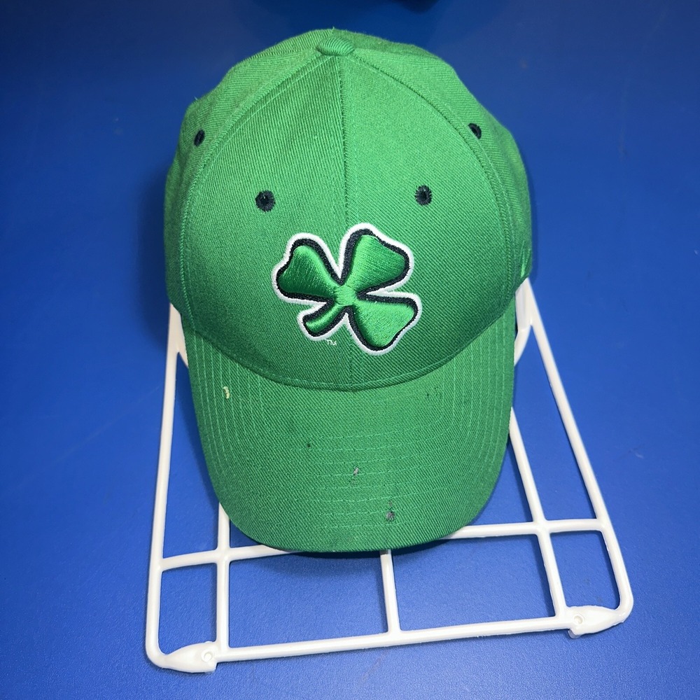 New Notre Dame Fighting Irish Zephyr Celtic Kelly Green Clover Hat Size 7 5/8